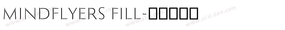 Mindflyers Fill字体转换
